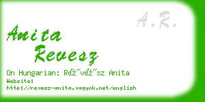 anita revesz business card